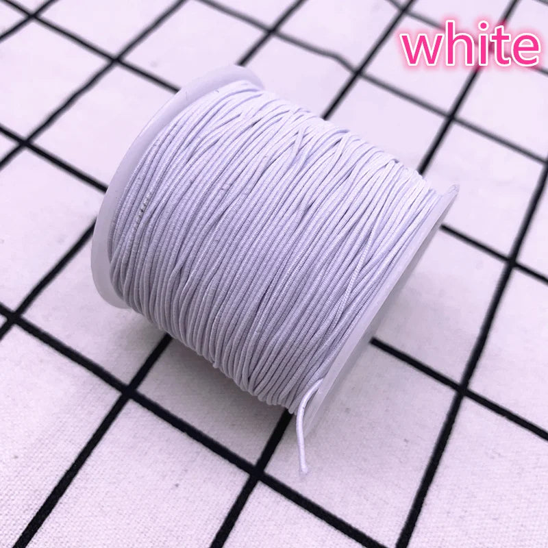 1.0mm 10yards/lot High-Elastic Round Elastic Band Rubber Band Elastic Cord Diy Sewing Accessories