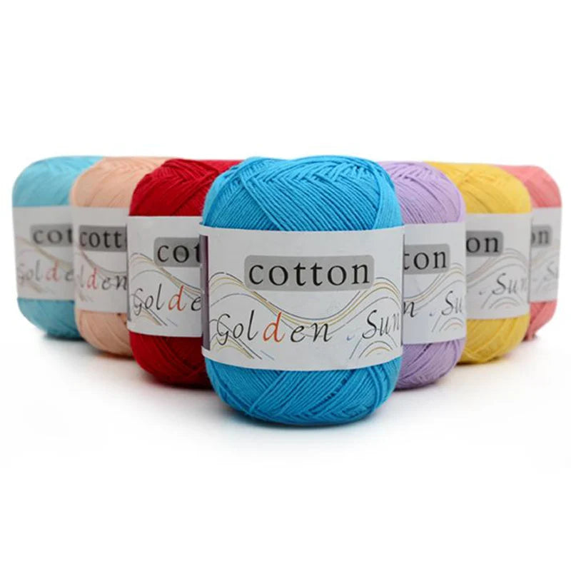 100% Cotton Yarn for Hand Knitting Yarns for Knitting and Crochet 8 ply Worsted Sweater Blanket 50g 200m Soft Yarn Needlework