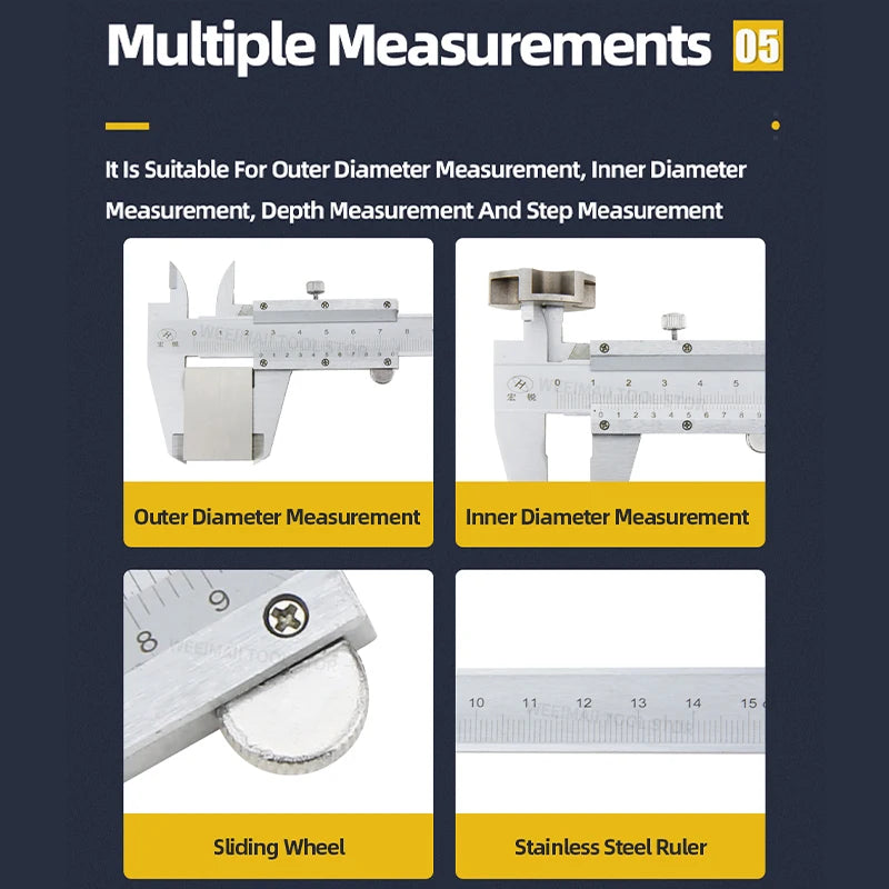 Vernier Caliper Steel Gauge