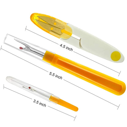 2Pcs Seam Ripper and Thread Cutter Scissors Kit Sharp Sewing Seam Thread Remover Stitch Unpicker for Needlework DIY Sewing Tools