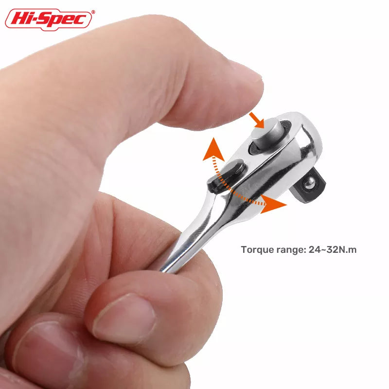 Mini treble 1/4 Ratchet Wrench Double Ended Quick Socket Ratchet Wrench Screwdriver Hex Torque Wrenches Set Spanner