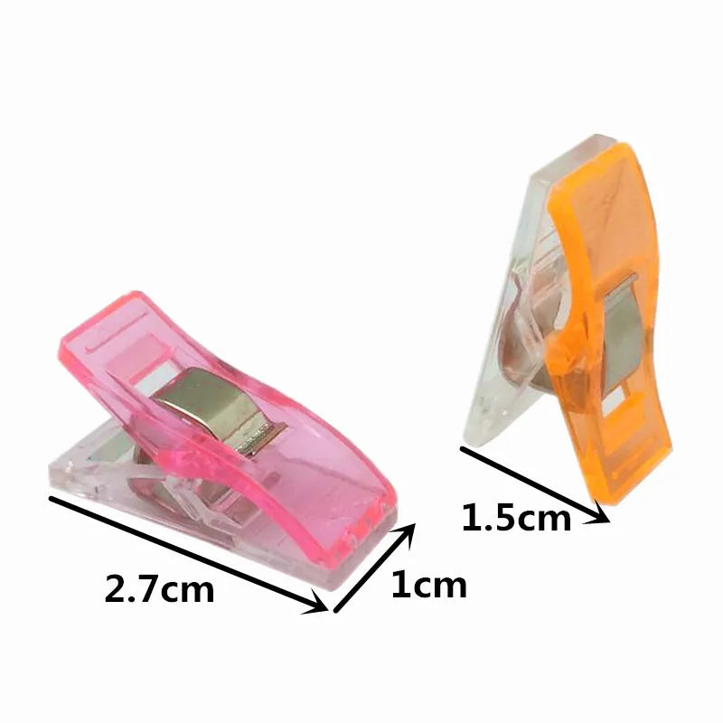 20pcs DIY Patchwork Job Foot Case Multicolor Plastic Clips Hemming Sewing Tools Sewing Accessories Crafts Sewing Clips 5BB5812