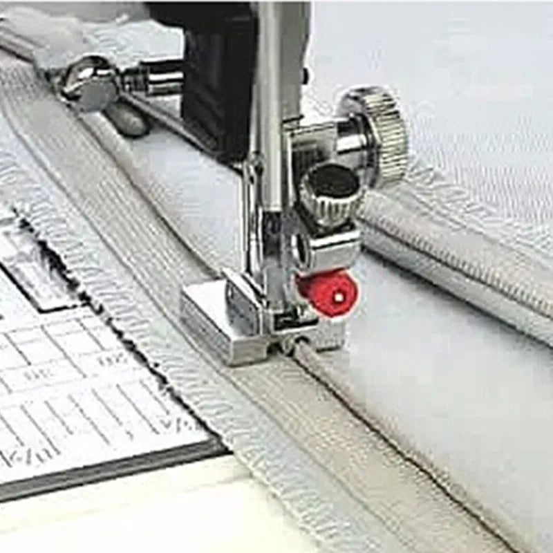 Hot Domestic Sewing Machine Parts 601ZN Invisible Concealed Zip Zipper Foot, Zipper foot With Tail Snap On 5BB5313-1