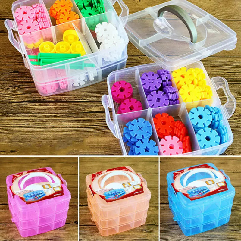 Jewelry Box Accessories Beads Earrings Jewelry Organizer Boxes Packaging Adjustable Transparent Storage Case Detachable