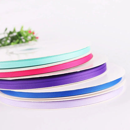 20/25/38/50mm 5Yards/Roll Best quality ribbon for crafts wedding Decorations DIY Grosgrain Ribbons Bow Gifts Card Wrapping Supplies 6mm