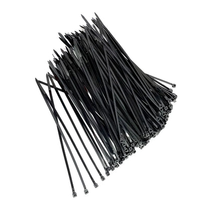 Self-locking plastic nylon tie 100 PCS black 5X300cable tie fastening ring3X200 cable tie zip wraps strap  nylon cable tie set