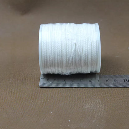 61 Meters/Roll White Candle Wick Cotton Candle Woven Wick Spool DIY Candle Making Material Smokeless Wax Pure Cotton Core