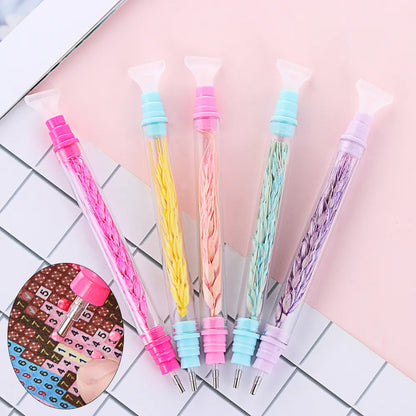 Crystal Double Head Point Drill Pen 5D Diamond Painting Pen DIY Arts Crafts Cross Stitch Embroidery Sewing Handmade Accessories