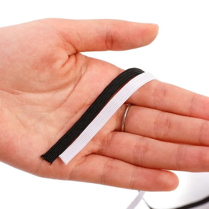 5 meters 3/6/9/12/15/25/30/35/40MM White/black Nylon Highest Elastic Bands Garment Trousers Sewing Accessories DIY