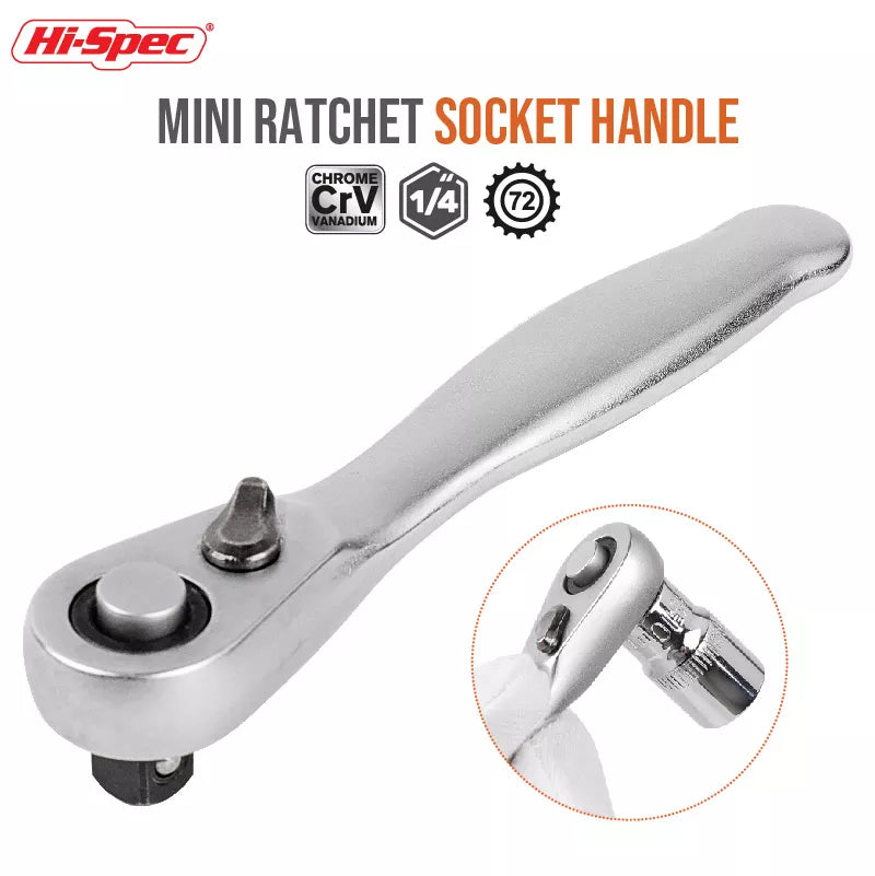 Mini treble 1/4 Ratchet Wrench Double Ended Quick Socket Ratchet Wrench Screwdriver Hex Torque Wrenches Set Spanner