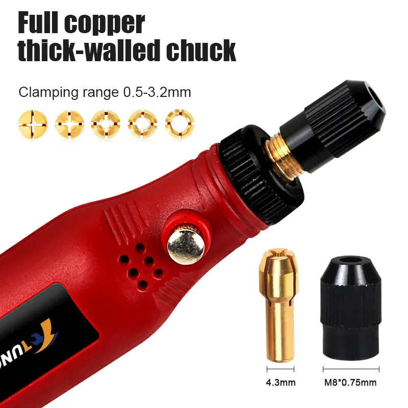 USB Cordless Drill Mini Wireless Engraving Polishing Pen Electric Drill