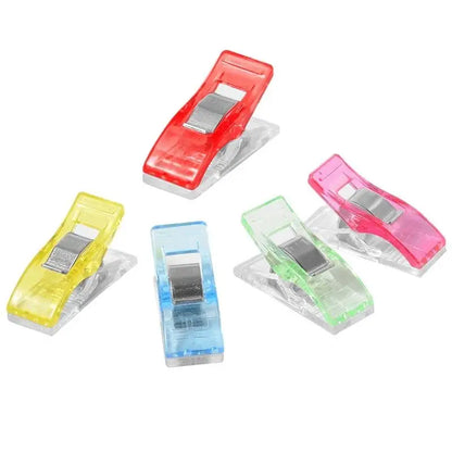 20pcs DIY Patchwork Job Foot Case Multicolor Plastic Clips Hemming Sewing Tools Sewing Accessories Crafts Sewing Clips 5BB5812