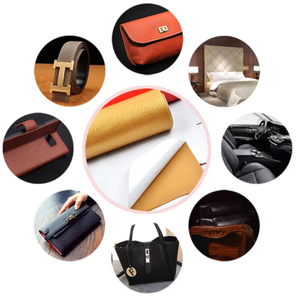 137x50cmPU leather self adhesive fix subsidies simulation skin back since the sticky rubber patch leather sofa fabrics DIY Craft