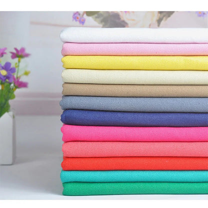 50*150CM Raw Cloth Faux Cotton Canvas Fabric Rough Solid Polyester Cotton Fabric For Sewing Storage Bag And Background Materials