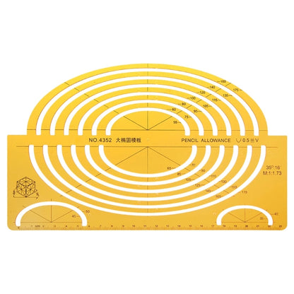 23 Styles Durable K Resin Stencil Measuring Tool
