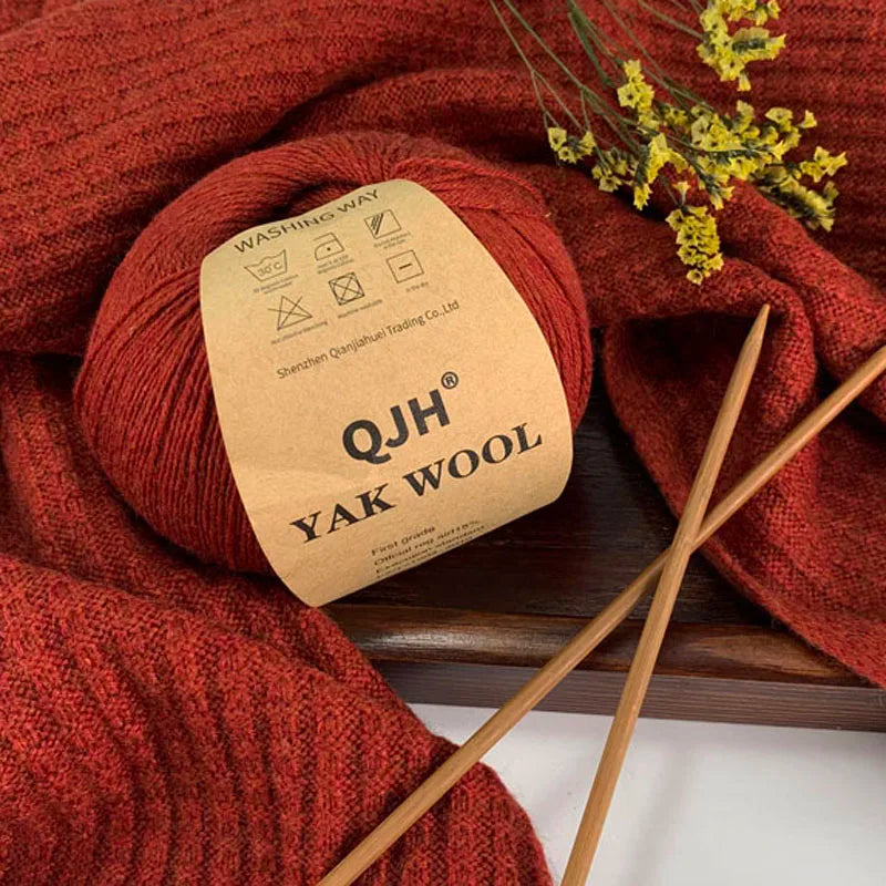 10PCS Undyed Natural  Organic Mongolian Yak Wool Yarn For Hand knitting Crochet DIY Soft For Fashion Garments Baby Clothes