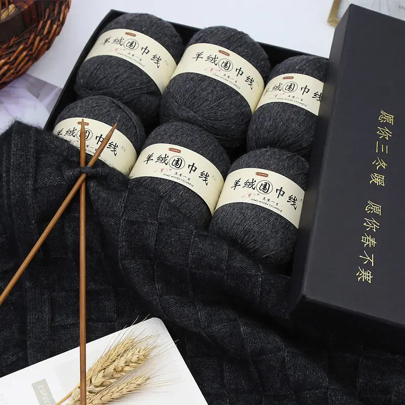 6 Balls*50g/PC Cashmere Wool Yarn For Knitting Sweater Scarf DIY Material Bag Beginner Lanas Cachemira Threads Freeshipping