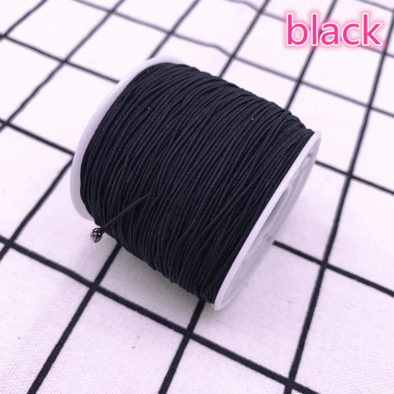 1.0mm 10yards/lot High-Elastic Round Elastic Band Rubber Band Elastic Cord Diy Sewing Accessories