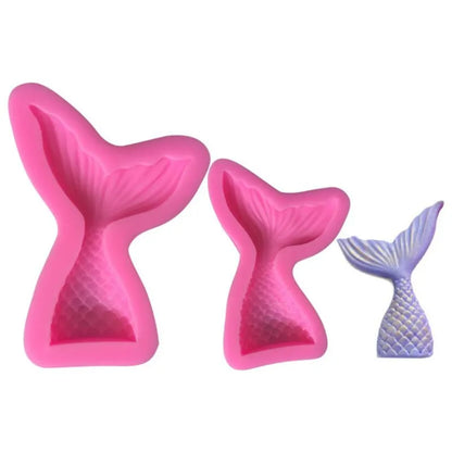 1 pcs Silicone Mold Mermaid Tail Conch patten Gum Paste Chocolate Fondant Cake Molds Candy Molds party Cupcake Decorating Tools