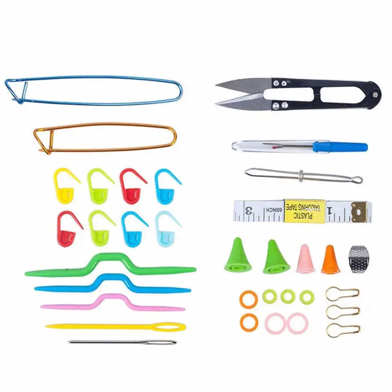 Useful Ful Knitting Tools Kit Crochet Needle Hook Accessories DIY Knitting Supplies with Case Kids Stuff  Knitting Kit