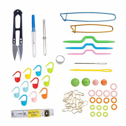 Useful Ful Knitting Tools Kit Crochet Needle Hook Accessories DIY Knitting Supplies with Case Kids Stuff  Knitting Kit