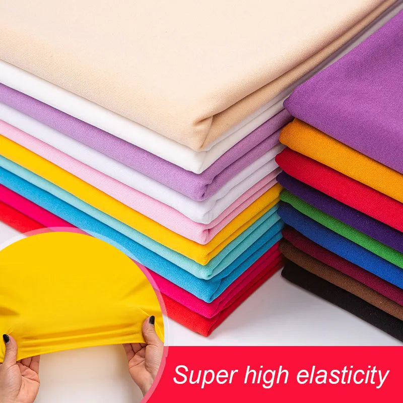 200CMx168CM Stretchy Jersey Fabric For Diy Tops And Dress Casual Wear Cloth Sewing Material 168cm Wide 160gms