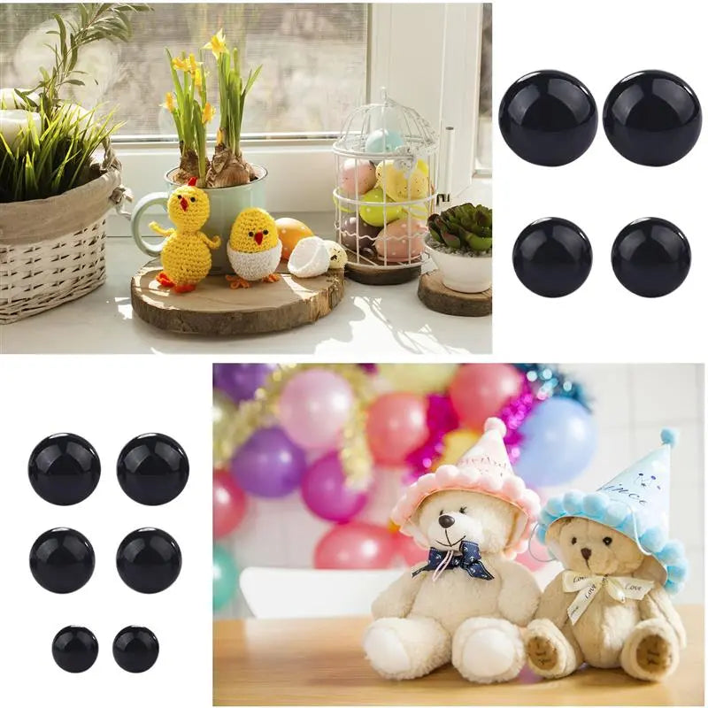 75/135pcs Safety Nose Eyes Triangle Nose Plastic Eyes For Dolls Toys Crochet Bear Dolls Nose Eyes Amigurumi Making Accessories