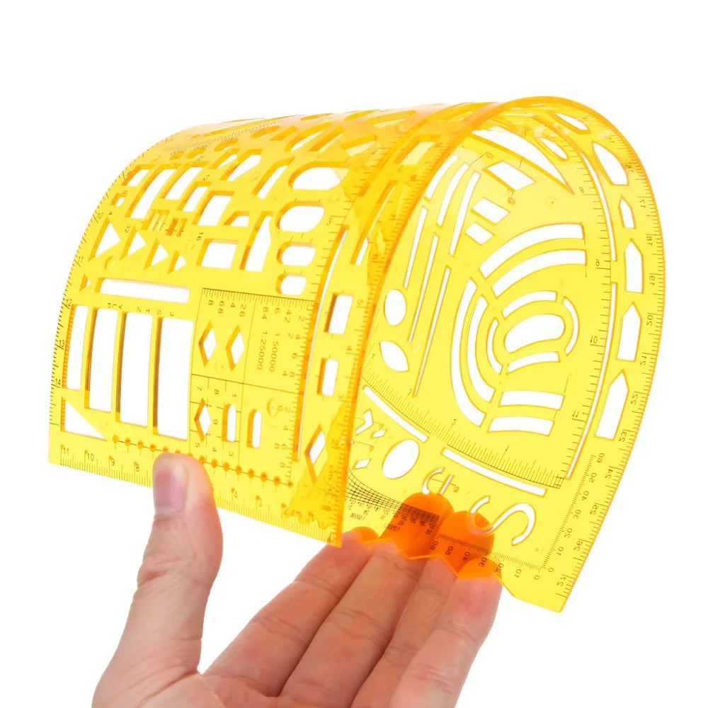 23 Styles Durable K Resin Stencil Measuring Tool