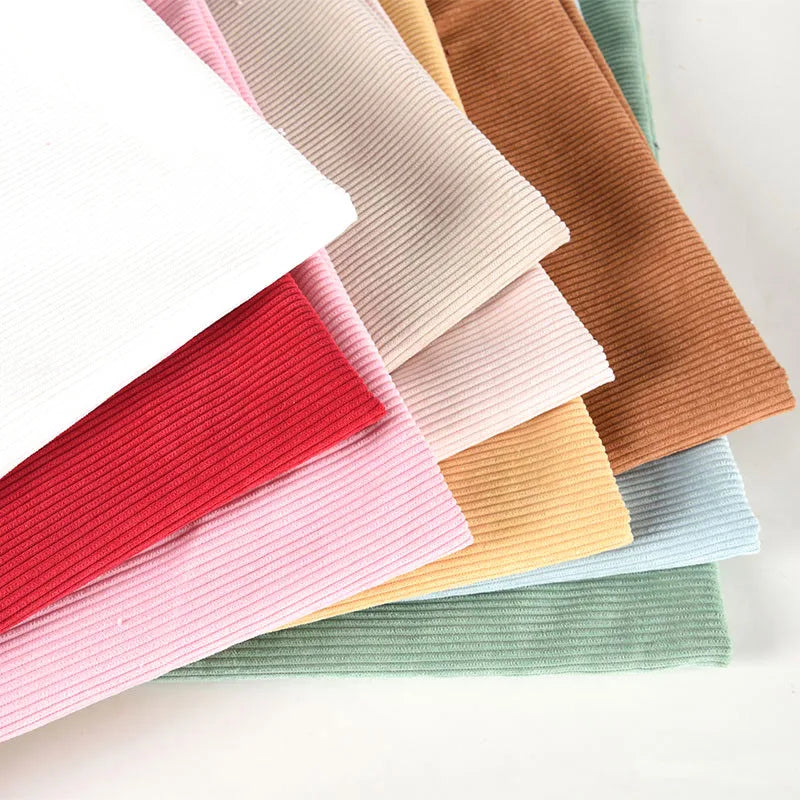 50cm*150cm Thin Cotton Spandex Rib Fabric For Summer T-Shirt And Tops Stretchy Jersey Cuff Fabric No Cut for More