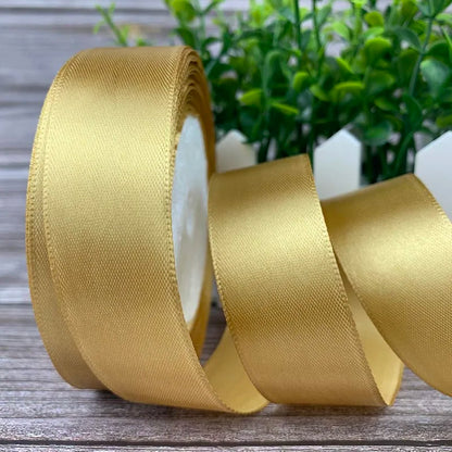 6/10mm 25 Yards/Roll Satin Ribbons For Crafts Bow Handmade Gift Wrapping Christmas Wedding Decorative Ribbon