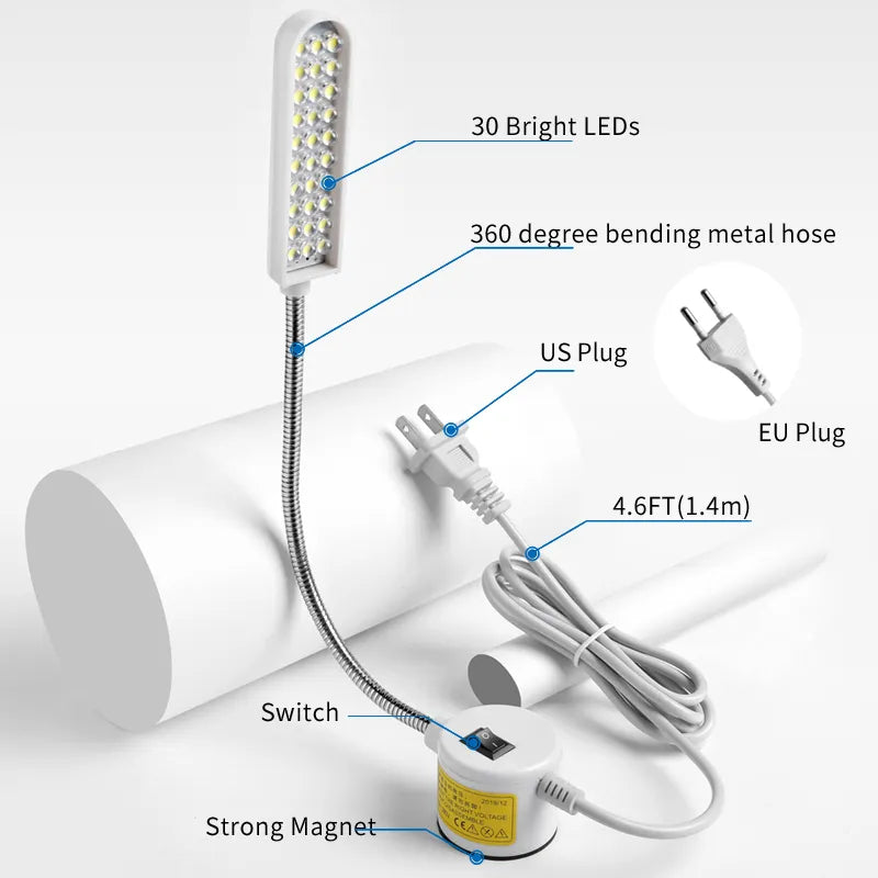 10/20/30 LED Industrial Sewing Machine Lighting Lamp