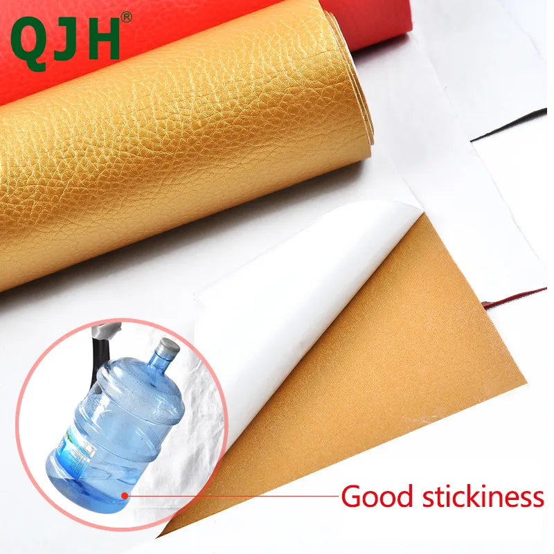 137x50cmPU leather self adhesive fix subsidies simulation skin back since the sticky rubber patch leather sofa fabrics DIY Craft