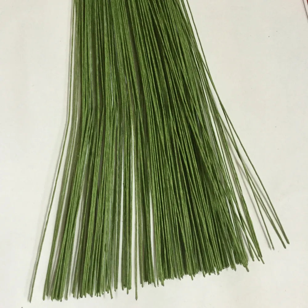 50-100Pcs Paper Covered Artificial Branches Iron Wire