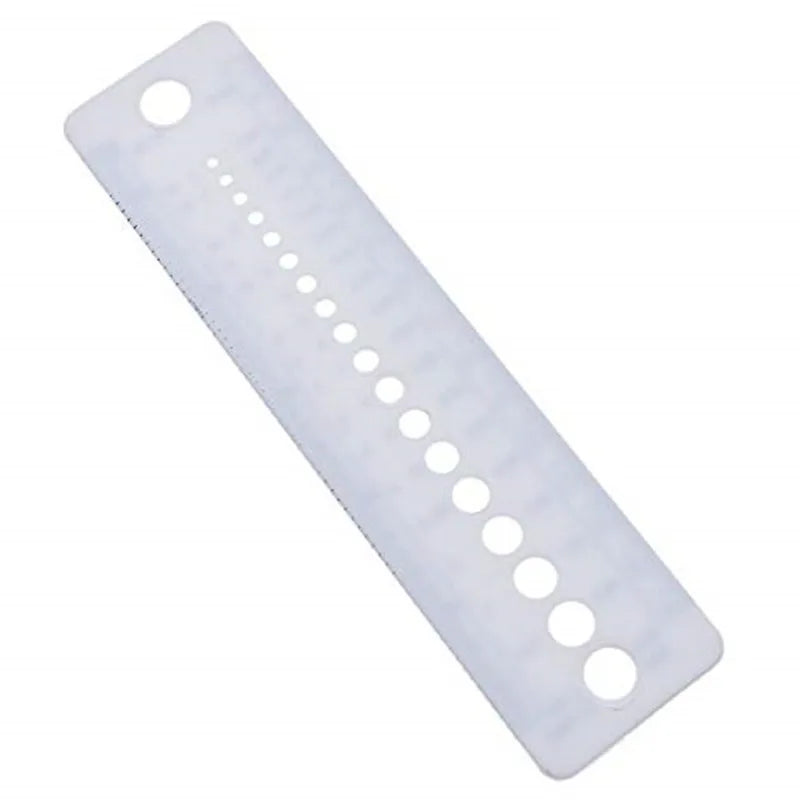 Hot sell 2pc knitting Needle Gauge Inch cm ruler tool 16x4cm Size(UK, US, Canada size) sewing tool  5BB5711