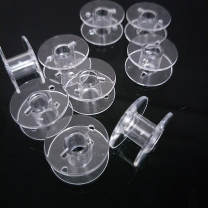 30pc Sewing Bobbins Spool Transparent Plastic