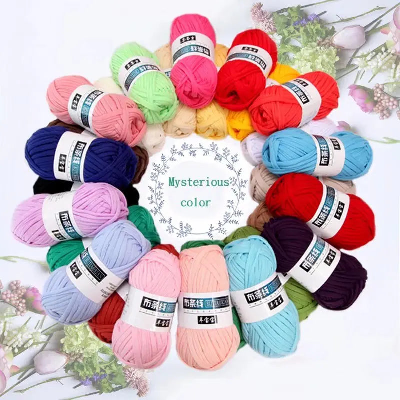 100g/pc T Shirt Thick Soft Cloth Yarn for Hand Knitting Crochet Woven Handbag Blanket Thick Yarn