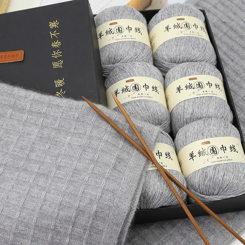 6 Balls*50g/PC Cashmere Wool Yarn For Knitting Sweater Scarf DIY Material Bag Beginner Lanas Cachemira Threads Freeshipping