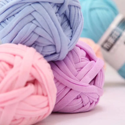 100g/pc T Shirt Thick Soft Cloth Yarn for Hand Knitting Crochet Woven Handbag Blanket Thick Yarn