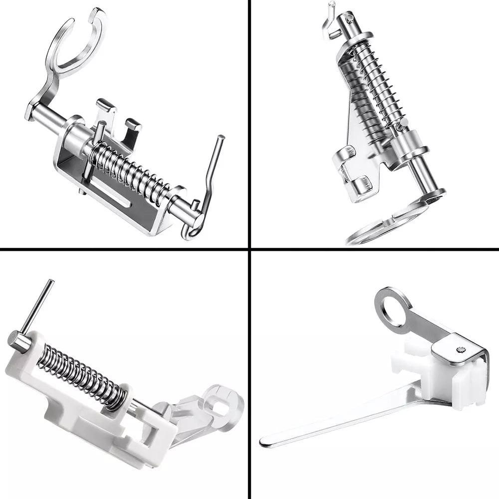 4Pcs Large Metal Darning Foot Sewing Machine Close Toe Open Toe Quilting Embroidery Presser Foot for Low Shank Sewing Machines