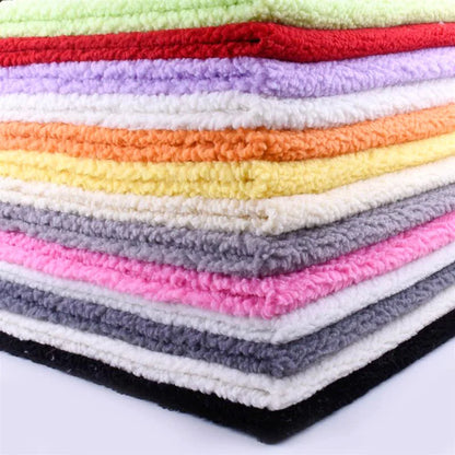 45cmx160cm Teddy Fleece Fabric Lamb Cashmere Soft Granular Plush Fabric DIY Handmade Material Clothing Toy 500g/m2 Thicken