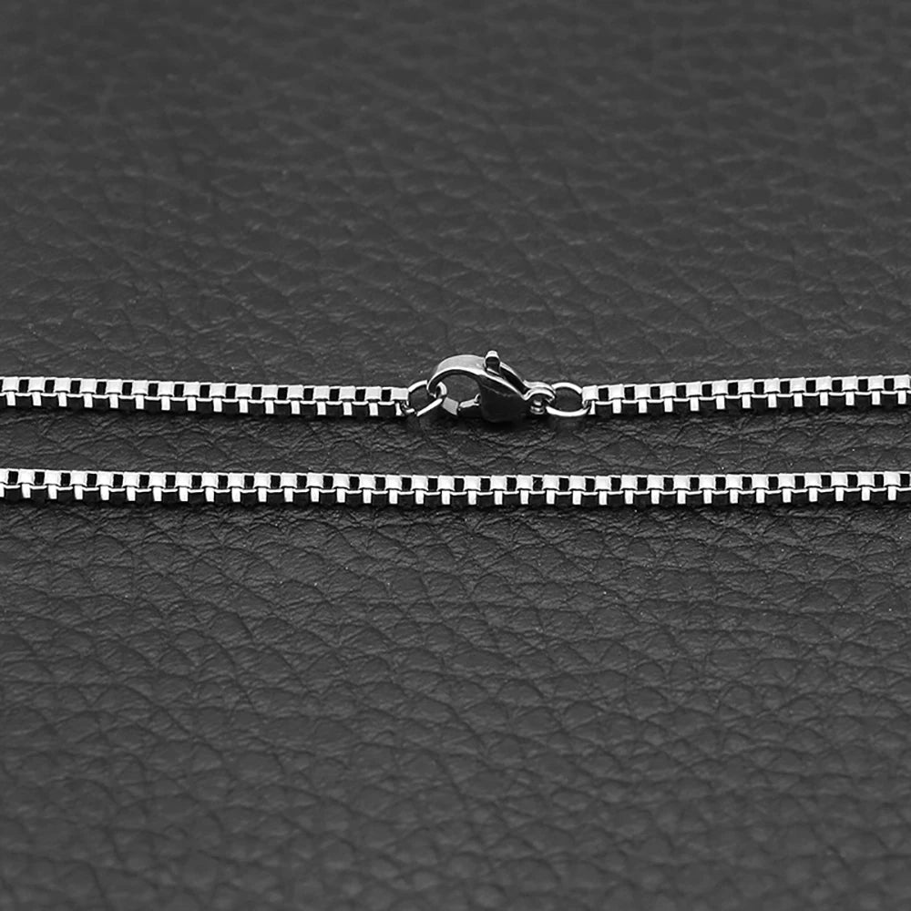 Stainless Steel Box Chain Necklace DIY Jewelry Findings