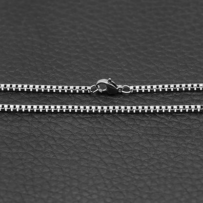 Stainless Steel Box Chain Necklace DIY Jewelry Findings