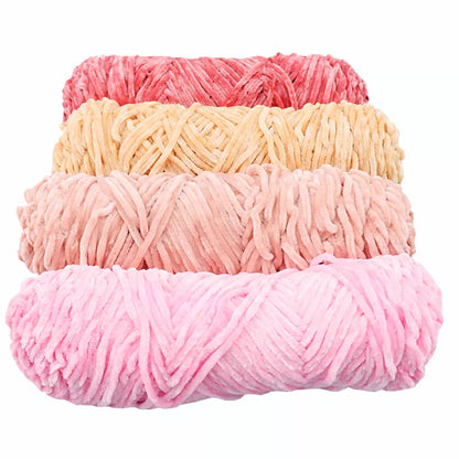 Velvet yarn Soft protein Cashmere Yarn silk wool baby Yarn crochet knitting Yarn cotton baby wool DIY sweater