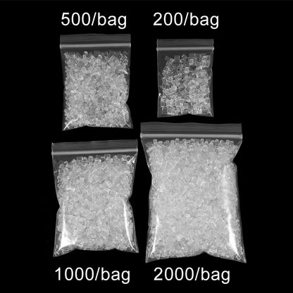 1000/2000pcs Soft Silicone Rubber Earring Back Stoppers for Stud Earrings DIY Earring Findings Accessories Bullet Tube Ear Plugs