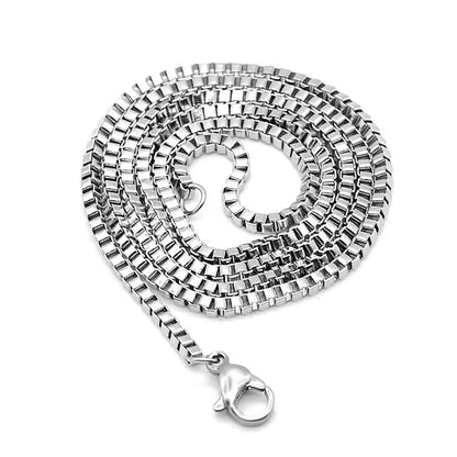 Stainless Steel Box Chain Necklace DIY Jewelry Findings