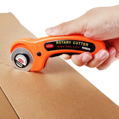 Sewing Rotary Cutter Kit 45mm Rotary Cutter with 5 Blades Cutting Mat Patchwork Ruler Precision Knife for Sewing Quilting Crafts