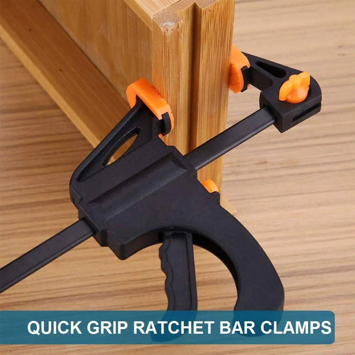 Spreader Work Bar Clamp F Clamp Gadget Tool DIY Hand Speed Squeeze Quick Ratchet Release Clip Kit 4 Inch Wood Working