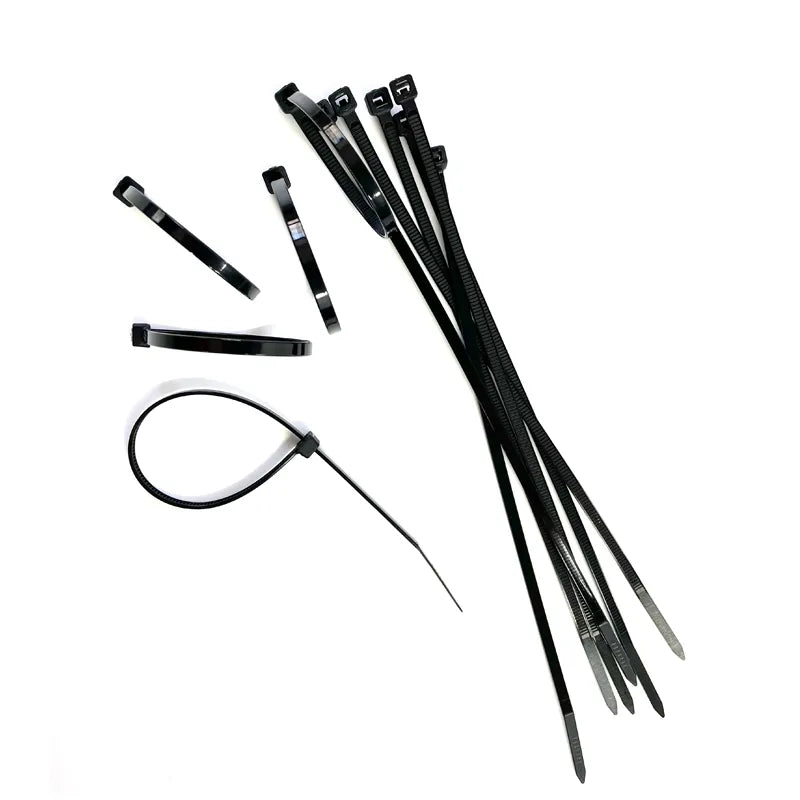 Self-locking plastic nylon tie 100 PCS black 5X300cable tie fastening ring3X200 cable tie zip wraps strap  nylon cable tie set