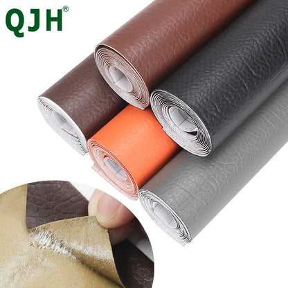 137x50cmPU leather self adhesive fix subsidies simulation skin back since the sticky rubber patch leather sofa fabrics DIY Craft