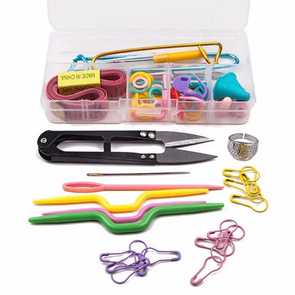 Useful Ful Knitting Tools Kit Crochet Needle Hook Accessories DIY Knitting Supplies with Case Kids Stuff  Knitting Kit